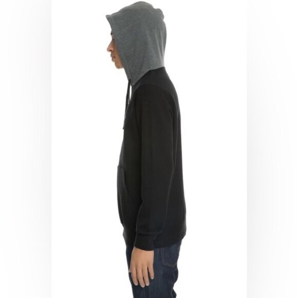 HUF The Henry Hoodie Sweatshirt Charcoal Grey and Black - Picture 2 of 10